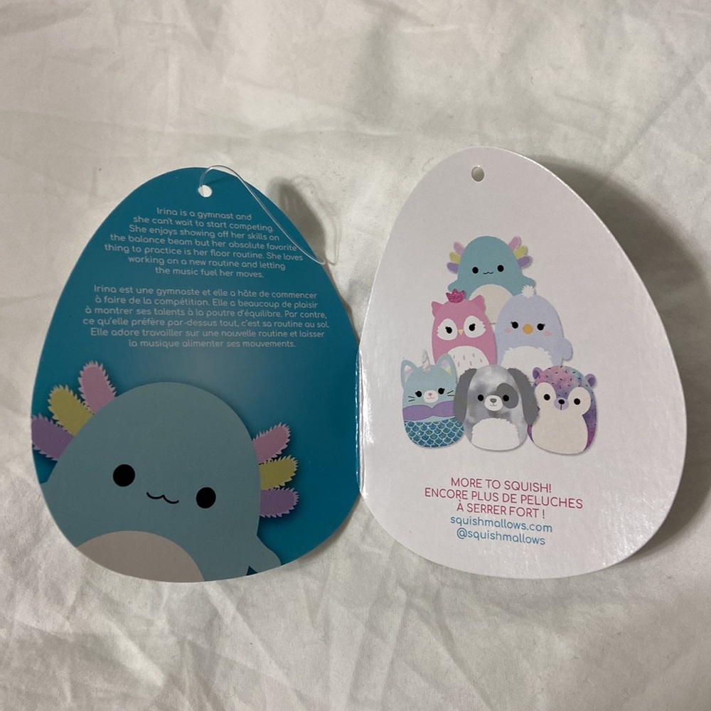 Squishmallows 8” Irina blue axolotl. Comes w/ original character tag unattached. - Picture 6 of 13